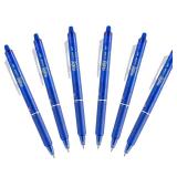 Pilot FriXion Ball 0.7mm Erasable Gel Pens, Fine Point, Blue Ink, Pack Of 6