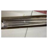 Shower Curtain Rod Square End 32\"-68\" Stainless Steel Shower Rods No Drilling for Bathroom Shower Stall RV Closet