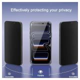 Ailun 3Pack for iPhone 17 Pro Privacy Screen Protector [6.3 inch]+ 3Pack Camera Lens Protector with Installation Frame,Dynamic Island Compatible,Anti Spy Tempered Glass[Not for iPhone 17/17ProMax/Air]
