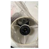 AKASUKI 18Inch Table Lamp with Dual Charging Station, 3 Way Dimmable Touch Lamp for Bedroom, Living Room, Office(LED Bulb Included)