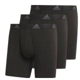 Stretch Cotton Boxer Brief Underwear (3-Pack) Designed for Active Comfort and All Day wear.