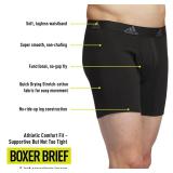 Stretch Cotton Boxer Brief Underwear (3-Pack) Designed for Active Comfort and All Day wear.