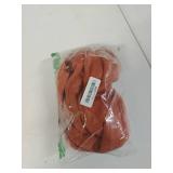 Rocorose Church Dresses for Women 2025 Elegant Classy Ribbed Knit Bodycon Pullover Winter Midi Dress Tangerine S