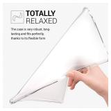 Zeking for Samsung Galaxy Tab S7 Plus/Tab S7 FE 5G/ T975/T970 Case, Anti-Scratch Ultra Slim Thin Anti-Scratch TPU Rubber Soft Skin Silicone Premium Protective Case (Transparent)