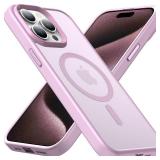 A 4pk ikimi Magnetic for iPhone 14 Pro Max Case,Compatible with MagSafeï¼[Military-Grade Drop Protection] Shockproof Matte Case for iPhone 14 Pro Max 6.7\" (Pink)