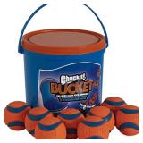Chuckit! Ultra Ball Carry and Clean Bucket Fetch Dog Toy  Includes 8 Medium (2.5 ) Balls  for Dogs 20-60 lb