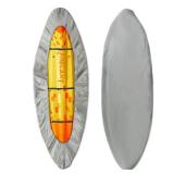 Frelaxy 420D Kayak Cover, Heavy Duty Waterproof UV Resistant Kayak Covers for Outdoor Storage, Ultra Strong Canoe Storage Dust Cover, Great for Indoor & Outdoor 9.8-13.5ft