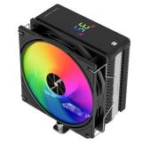 Thermalright Assassin X 120R Digital ARGB Black CPU Cooler, Digital Screen Top Cover, TL-P12-S PWM Quiet Fan CPU Air Cooler, Computer Heatsink Cooling, Support AM4/AM5,Intel LGA1851/1700/115X/1200