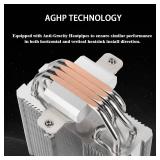 Thermalright Assassin X 120R Digital ARGB Black CPU Cooler, Digital Screen Top Cover, TL-P12-S PWM Quiet Fan CPU Air Cooler, Computer Heatsink Cooling, Support AM4/AM5,Intel LGA1851/1700/115X/1200