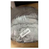 PJLZJFBY Sectional Couch Cover, Non-Slip Sofa Cover Plush Warm, Funny Fuzzy Pet Couch Covers for Sofa(2 Seater Sofa), Leaf Pattern Couch Protector for Dogs Washable(1PC, Light Grey, 35.4\"Ã63\")