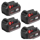 HavenHarmo 4Pack 6000mAh Battery Replacement for Milwaukee M18 Battery Compatible with Milwaukee 18 Volt 48-11-1850 48-11-1852 48-11-1862 48-11-1860 48-11-1828 48-11-1815 48-11-1822 Cordless Tools