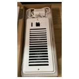 Howeall Super Quiet Register Booster Fan for 4\" x 10\" Register Holes, Smart Register Vent with Dual Intelligent Thermostat and WIFI App Control, Heating Cooling AC Vent Fan (White)