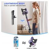 WLOTPO Cordless Vacuum Cleaner for Home, Stick Vacuum Cordless Rechargeable with Power Suction, Up to 35 Mins Runtime, Lightweight Vacuum for Hardwood Floor, Pet Hair, Carpets, Tile