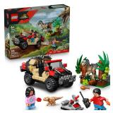 LEGO Jurassic World Raptor Off-Road Escape Dinosaur Toy - Building Playset with Dinosaur Action Figures, Jurassic World Toy for Boys & Girls, Ages 6+ - Gift Idea for Birthdays - 76972