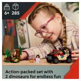 LEGO Jurassic World Raptor Off-Road Escape Dinosaur Toy - Building Playset with Dinosaur Action Figures, Jurassic World Toy for Boys & Girls, Ages 6+ - Gift Idea for Birthdays - 76972