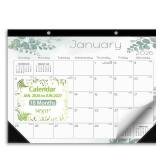Ymumuda Desk Calendar 2026-2027 Wall Calendar 2 in 1, Monthly Desk Calendar 2026 from JAN.2026 to JUN.2027, 18-Month, Large 12\"Ã17\", Waterproof Cover, Hanging Rope, Home/office/School Planners