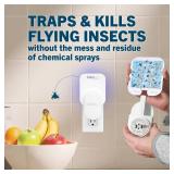 Safer Home Indoor Plug-in Fly Trap - SH502-2SR - Effective Fruit Fly Traps for Indoors, Gnat Traps for House Indoor, 800 Total Sq Ft Protection - 2 Devices + 2 Glue Cards