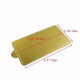 Miecux 100-Pack Mini Cake Base Boards, Gold Mousse Cake Cardboard Set, Ideal for Dessert Buffet, Wedding, Parties, Catering Supplies (mixing set)