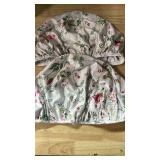 Luarisgur Floral Rectangle Stool Cover 2 Pack Bar Stool Covers Rectangle Stretch Vanity Stool Seat Covers Footstool Covers Rectangular Soft Polyester Saddle Bar Stool Covers Protector