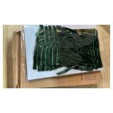 LaRibbons 24 Pcs Burgundy Velvet Bows for Christmas Tree, Door, Garland, Wreath, 3/8\" Wide, 5\"x7\", Vintage Style