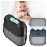 Electric Automatic Nail Clipper with Light, 2-Speed Trimmer, USB Rechargeable, Nail Scraps Storage & Magnetic Cover, Safe for Babies, Kids, Seniors & Adults