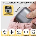 Electric Automatic Nail Clipper with Light, 2-Speed Trimmer, USB Rechargeable, Nail Scraps Storage & Magnetic Cover, Safe for Babies, Kids, Seniors & Adults