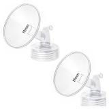 2pcs 19mm Flange Compatible with Spectra S1 S2 9 Plus Synergy Gold Ameda MYA Motif Luna Breast Pump, Replacement to Spectra Pump Parts, Breast Pump Shields 19mm Replace S1 S2 Parts
