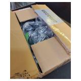 Baocuz 6-Lights Black Semi Flush Mount Ceiling Light, Multi-Directional Ceiling Light Fixtures, Rotatable Kitchen Track Lighting Fixtures with Wire Cages for Living Room, Dining Table, Foyer