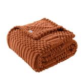 50x70 Inch Rust Throw Blanket - Soft & Fluffy Fleece, Cute & Aesthetic, Perfect for Sofa, Couch, Chair, Bed, Living Room & Bedroom, All-Season Use, Plush & Cozy Decorative Blanket