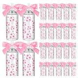 Skylety 24 Pcs Pink Soccer Party Supplies 14 oz Soccer Plastic Cups with Lids and Straws Reusable Tumbler for Sports Fans Players Friends Team Gifts Sports Theme Birthday Party Favors