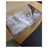 Skylety 24 Pcs Pink Soccer Party Supplies 14 oz Soccer Plastic Cups with Lids and Straws Reusable Tumbler for Sports Fans Players Friends Team Gifts Sports Theme Birthday Party Favors