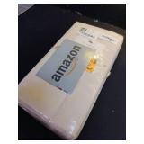 Mayfair Linen 3 Ply Natural Linen Curtains 63 Inch Length 2 Panel Set - Bedroom Living Room Curtains 63 Inches Long, Soft, Thick, Textured Window Drapes Semi Sheer Light Filtering Panels (Cream)