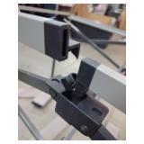 Portable Aluminum Roll-Top Camping Table *plastic pieces between slats broken but still works and holds when set up*