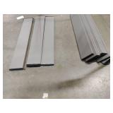 Portable Aluminum Roll-Top Camping Table *plastic pieces between slats broken but still works and holds when set up*