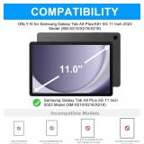 Keyboard Case for Samsung Galaxy Tab A9+/Plus 11ââ 2023(SM-X210/X216/X218),Case with Keyboard for Samsung Tab A9+ with S Pen Holder,Detachable Bluetooth Keyboard for Galaxy A9 Auto Wake/Slee