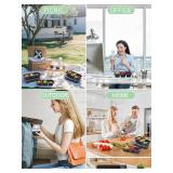 WDF 25 Pack Small Meal Prep Containers 3 Compartments with Lids - Disposable Snack Box Container - Disposable Bento Boxes - Reusable Travel Lunch Boxes for Halloween/Office/Picnic/Microwave Safe