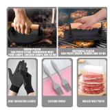 Smash Burger Press Kit 56 Pcs,7.9 Inch Cast iron hamburger smasher tool,Burger Smasher, Bacon Press,Burger Tool for Grill and Griddle Accessories,Barbecues and Tailgates