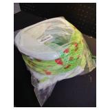 Christmas Cat Tunnel Bed Under Christmas Tree for Indoor Red and Green Dot Cats Xmas Cat Donut Tunnel Foldable Plush Peekaboo Cat Cave Toy for Small Cat Kitten (2.8 ft*2.8ft*10inch, Red and Green Dot)