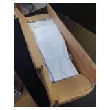 Juegoal 4 FT Pre-lit Artificial Christmas Tree, Lighted White Tinsel Pencil Pine Spruce Trees with 70 Warm White LED Lights, 8 Lighting Mode & Timer for Xmas Holiday Winter Home Party Decor