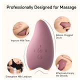 Momcozy Warming Lactation Massager 2-in-1, Soft Breast Massager for Breastfeeding, Heat + Vibration Adjustable for Clogged Ducts, Improve Milk Flow, Engorgement
