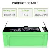 Dentsing Upgraded 3300mAh Replacement Battery 1800LI for iRobot Roomba 500/600/700/800/900 Series Compatible with Roomba 895 890 877 695 690 680 677 675 670 665 640 960 965 970 860 850 805 4376392