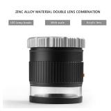 30X Loupe Magnifier,Adjustable Focal Length Magnifier,Foldable Jewelry Magnifier Glass for Textile Optical,Embroidery,Circuit Board,Coins,etc.