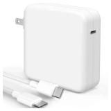 Sunveza Mac Book Pro Charger - 118W USB C Charger Fast Charger Compatible with MacBook pro/Air, M1 M2 M3 M4 M5, ipad Pro, Samsung Galaxy and More, Include Charge Cable