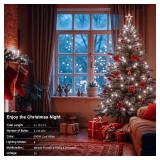 ZAIYW 4 Pack String Lights Battery Operated, Total 66Ft 200 LED Christmas Lights with Remote Timer 8 Modes Fairy String Lights Dark Green Wire for Garland Patio Garden Xmas Tree Decor (Cool White)