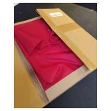 sancua Round Tablecloth - 70 Inch - Water Resistant Spill Proof Washable Polyester Table Cloth Decorative Fabric Table Cover for Dining Tables, Buffet Parties and Camping, Red