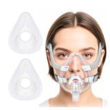 2 Packs Airfit F20 Large Replacement Cushion, Full Face Seamless Seal, Compatible with Origianl Frame, Premium Liquid Silicone CPAP Accessories - L