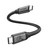 Silkland USB C 3.2 Gen 2x2 Cable, 20Gbps USB C High Speed Data Transfer, 5K/4K 60Hz USBC Monitor Cord, 240W PD Fast Charging, Type C 3.1 Cable Compatible for SSD, Hub, Dock, eGPU, 1.6FT