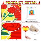 Spain Photo Booth Props, 37pcs Spanish Photo Booth Props, Htabiol Spanish Party Decorations, Spain Decorations for Birthday, Suit for Flamenco Party, Flamenco Theme Birthday, Fiesta EspaÃ±a