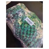 Shappy 48 Pcs Christmas Drawstring Bags Xmas Buffalo Plaid Burlap Candy Bags Linen Treat Sack Holiday Party Favor Christmas Sack Sachet with Cards and Rope(6 x 4 Inch,Black Green)