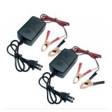 Car Battery Charger 12V 1A Battery Charger Maintainer Trickle Charger for Boats Motorcycles ATVs Riding Mowers & Car Truck SUV RV 1Pcs (2)